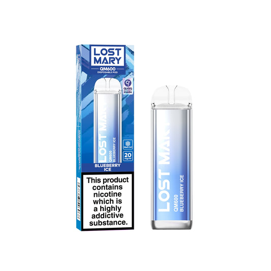 Lost Mary QM600 (Mesh Coil) Disposable Vape Pen - Blueberry Ice