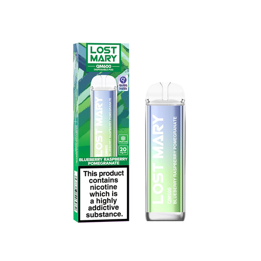 Lost Mary QM600 (Mesh Coil) Disposable Vape Pen - Blueberry Raspberry Pomegranate