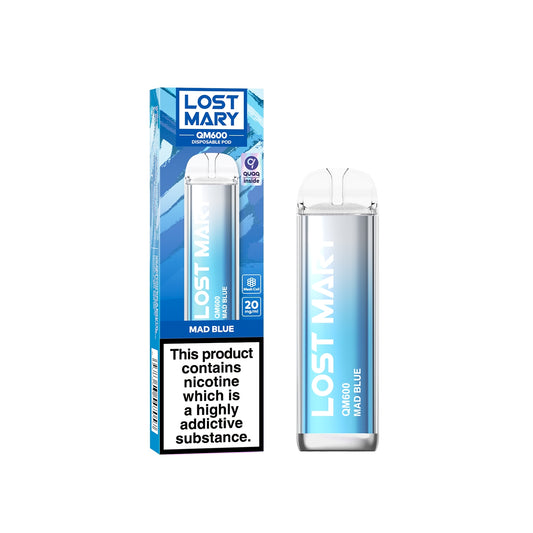 Lost Mary QM600 (Mesh Coil) Disposable Vape Pen - Mad Blue