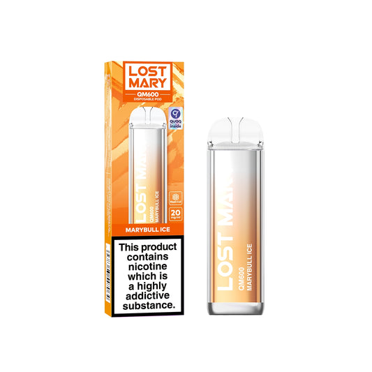 Lost Mary QM600 (Mesh Coil) Disposable Vape Pen - Marybull Ice