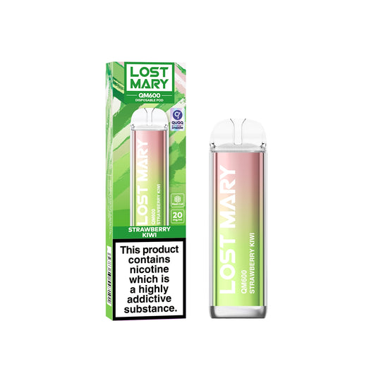 Lost Mary QM600 (Mesh Coil) Disposable Vape Pen - Strawberry Kiwi