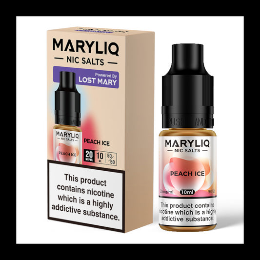 MaryLiq 10ml Nic Salts - Peach Ice
