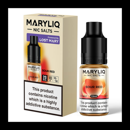 MaryLiq 10ml Nic Salts - Sour Red
