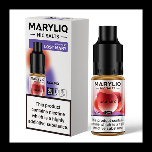 MaryLiq 10ml Nic Salts - USA Mix