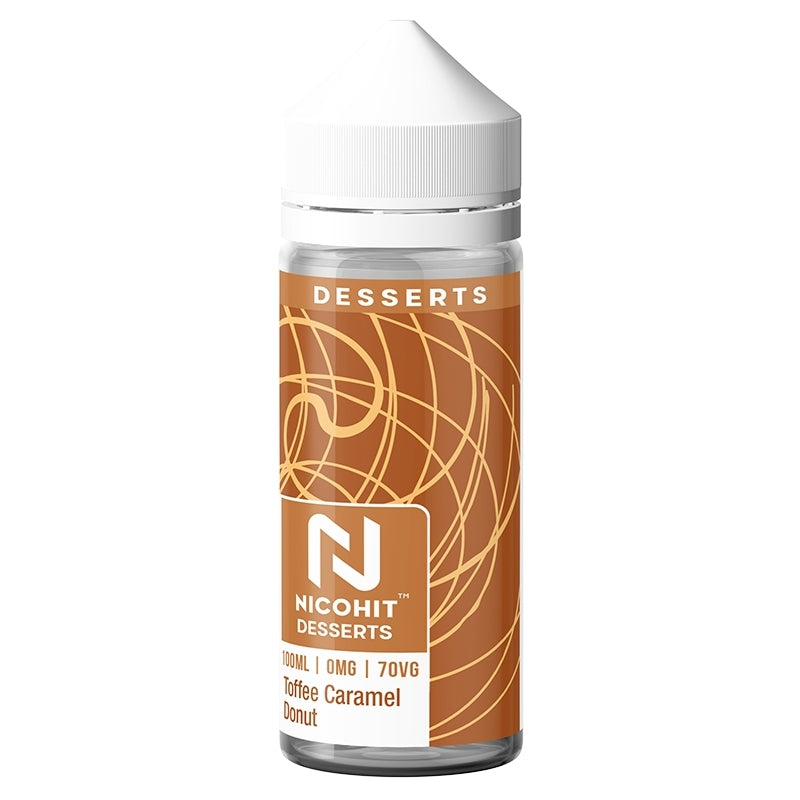 Nicohit DESSERTS 100ml Shortfill - Toffee Caramel Donut