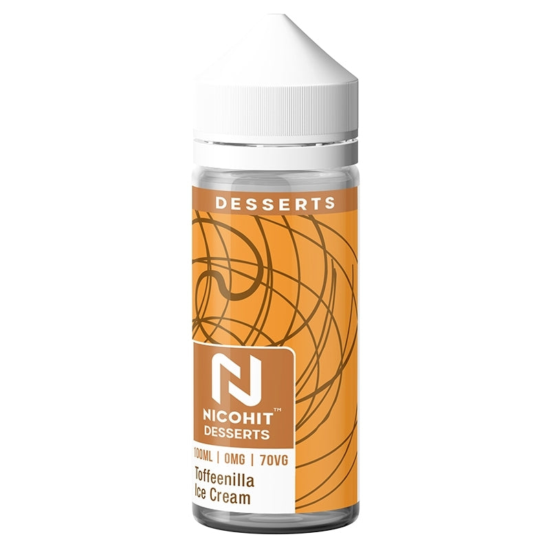 Nicohit DESSERTS 100ml Shortfill - Toffeenilla Ice Cream