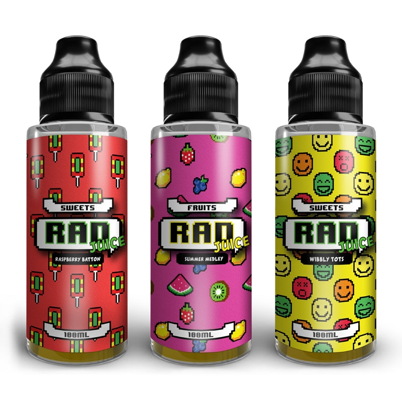 RAD Juice SWEETS 100ml Shortfill - Raspberry Batton
