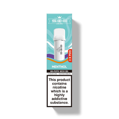 SKE Crystal Bar 600 Pro Prefilled Pods - Menthol x 2