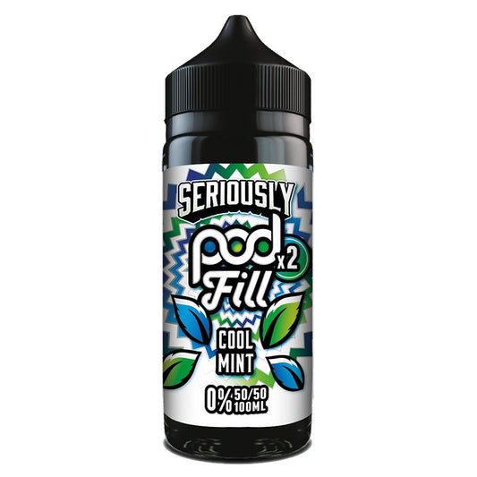 Seriously POD FILL 100ml Shortfill - Cool Mint - NEW