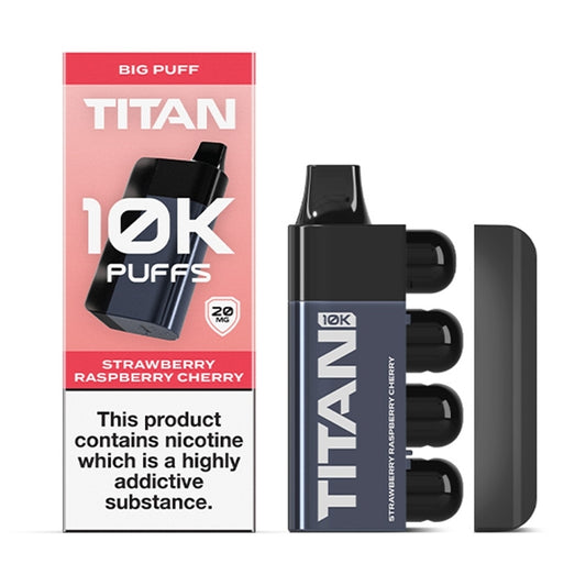 Titan 10k Disposable Vape - Strawberry Raspberry Cherry