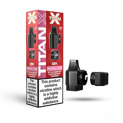 Titan X Prefilled Pods - Strawberry Raspberry Cherry